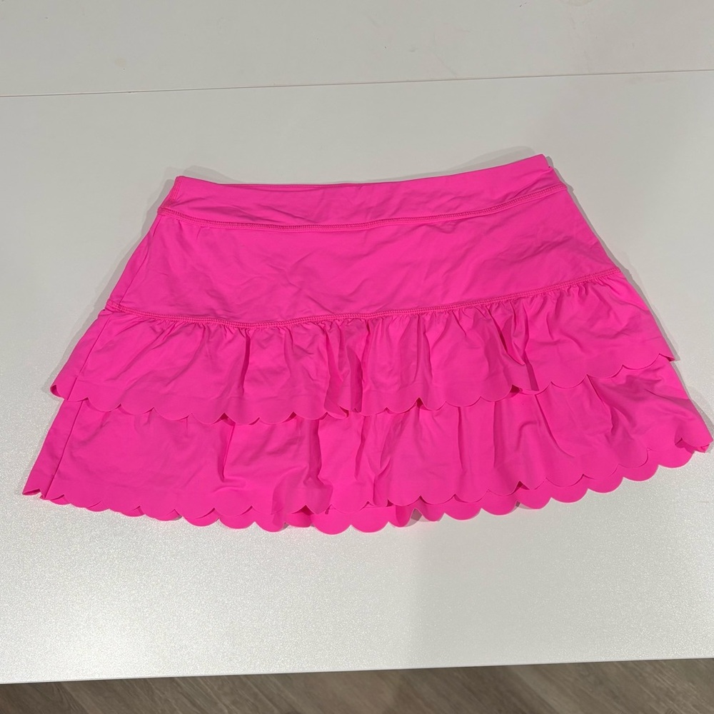 Lilly Pulitzer Luxletic Miesha Scallop Skort UPF 50+ Size L - Picture 2 of 10